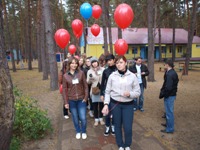 Белгородцы перед торжественной линейкой